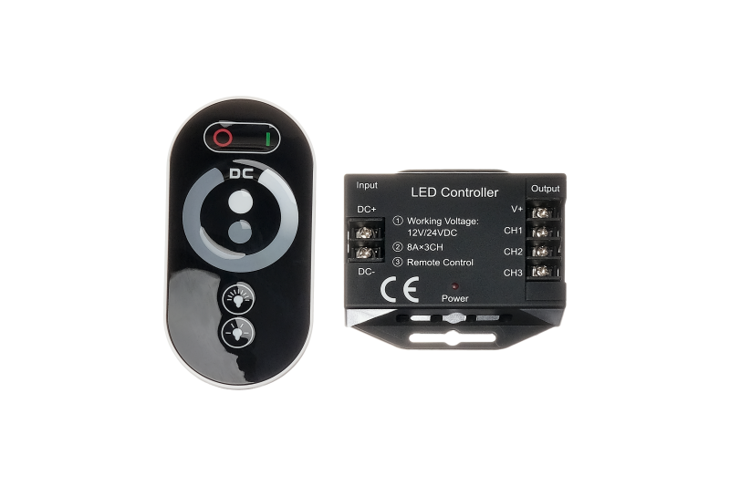 Контроллер (Диммер) с пультом Byled серия CNS (12-24v, 1CH*24A, RF, Сенсорный)