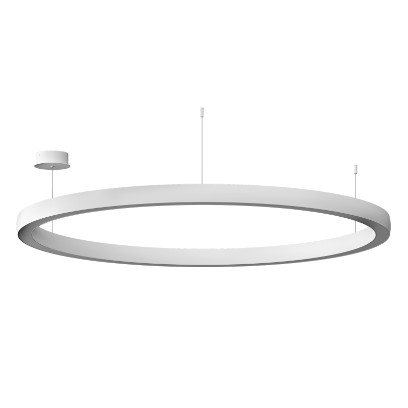 Подвесной светильник Byled серия Halo 4555 (110W, 220V, CRI>90, 1200mm, Белый корпус, Цвет: Теплый белый) (HALO-RN-WH-4555-110-WW, 008146)