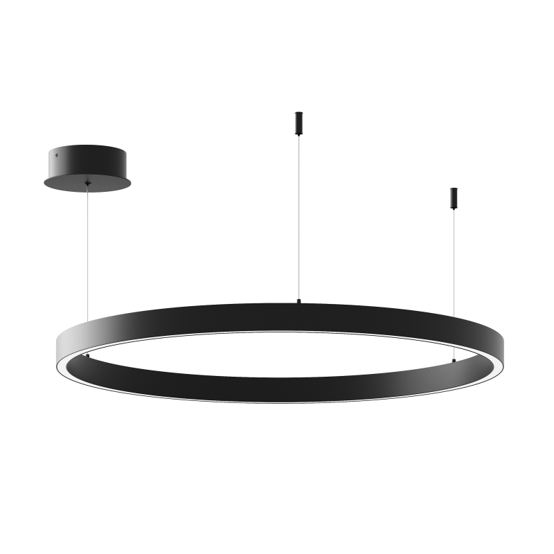 Подвесной светильник Byled серия Halo 1535 (35W, 220V, CRI>90, 600mm, Черный корпус, Цвет: Нейтральный белый) (HALO-RN-BL-1535-35-NW, 008169)