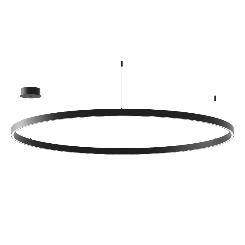 Подвесной светильник Byled серия Halo 1535 (75W, 220V, CRI>90, 1200mm, Черный корпус, Цвет: Нейтральный белый) (HALO-RN-BL-1535-75-NW, 008177)