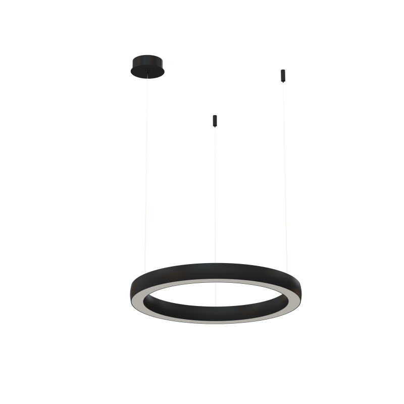 Подвесной светильник Byled серия Halo 4555 (36W, 220V, CRI>90, 600mm, Черный корпус, Цвет: Нейтральный белый) (HALO-RN-BL-4555-36-NW, 008153)